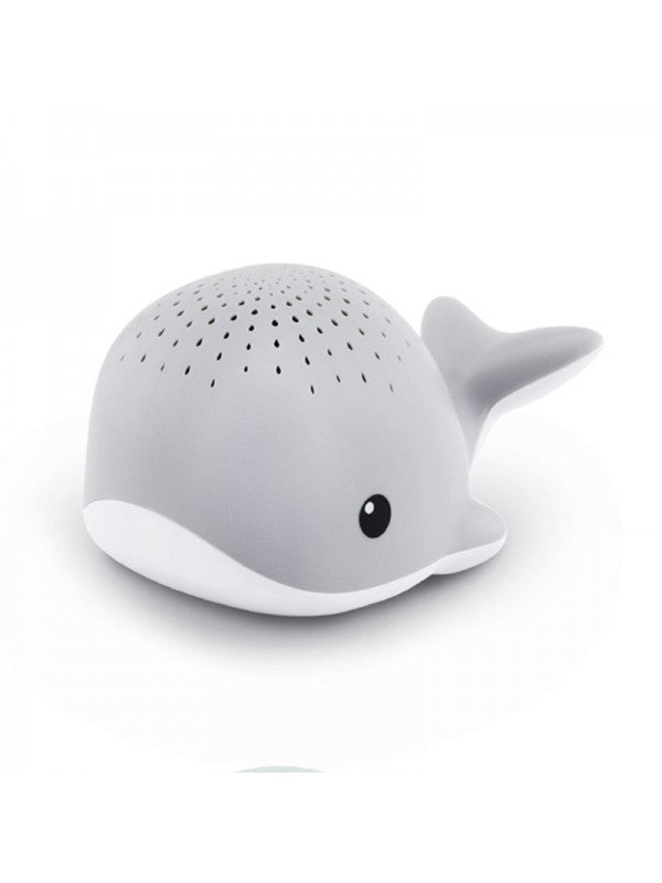 Nachtlicht Wal mit Musik: grau