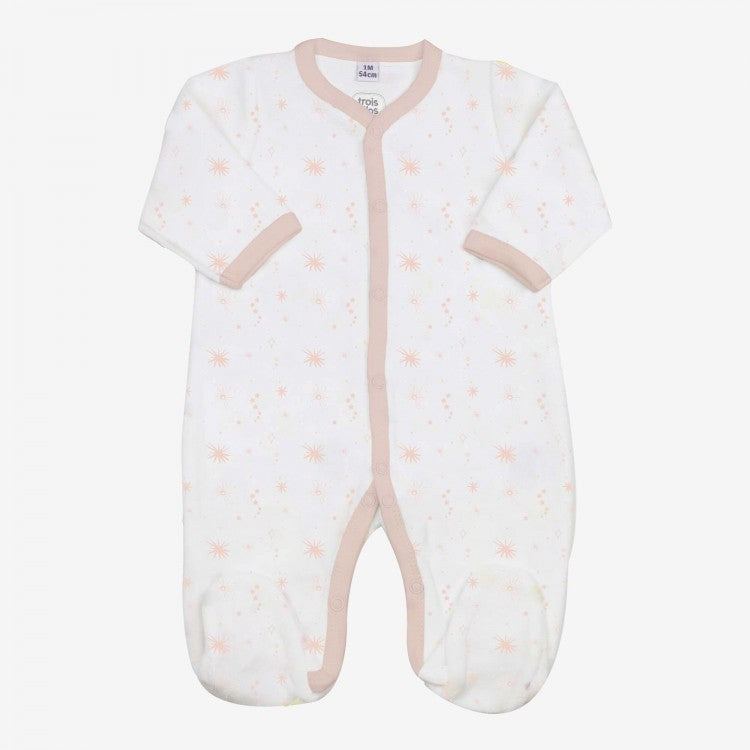 Strampler rosa, Stern Gr 50